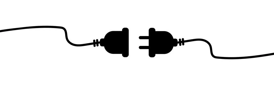 Electric socket with plug Stock Illustration