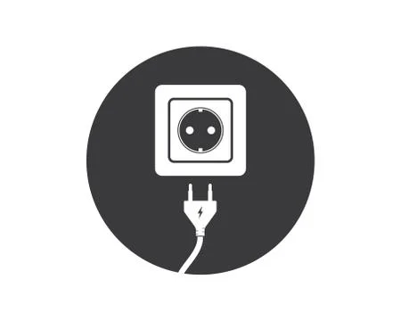 Electric socket plug vector illustration 스톡 일러스트