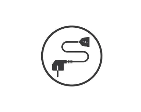 Electric socket plug vector,illustration Illustrazione stock