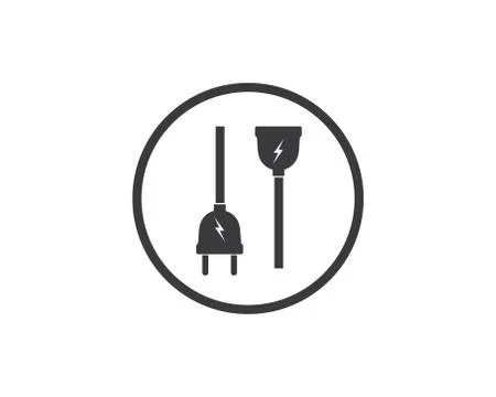 Electric socket plug vector,illustration Stock Illustration