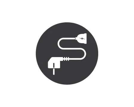 Electric socket plug vector,illustration Illustrazione stock