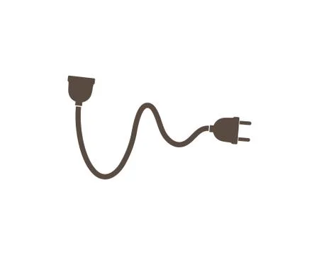 Electric socket plug vector,illustration Illustrazione stock