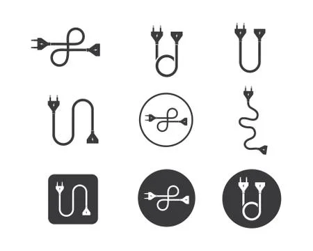 Electric socket plug vector,illustration Stock Illustration