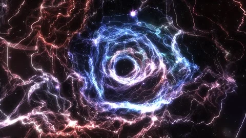 Electric Space Tunnel Stock Footage 317841513