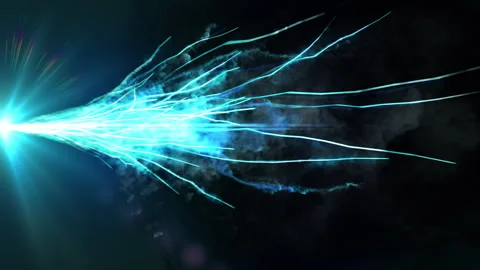 Electric spark and smoke loop effect Stock Footage 264018874
