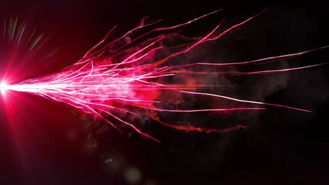 Electric spark and smoke loop effect Stock Footage 264018884