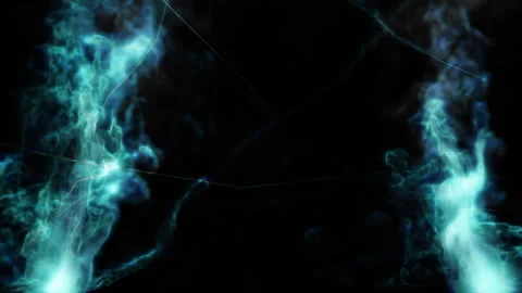 Electric spark and smoke loop effect Stock Footage 264019335