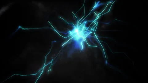 Electric spark and smoke loop effect Stock Footage 264019360