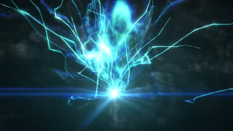 Electric spark and smoke loop effect Stock Footage 264019601