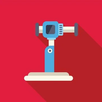 Electric spot welding machine joining metal sheets together Stock Illustration