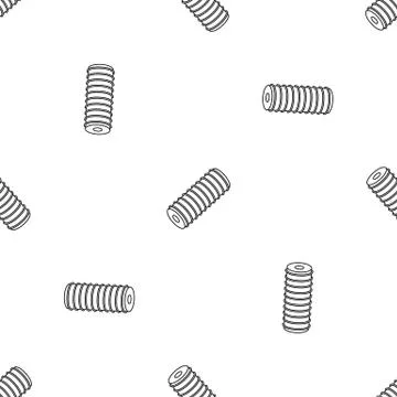 Electric spring coil pattern seamless vector 스톡 일러스트