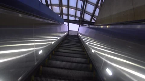 Electric Staircase going up Stock Footage 67291480