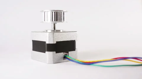 Electric Stepper Motor End Up 스톡 동영상 41857665