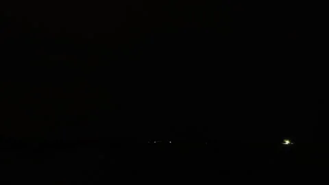 Electric storm exploding on the horizon. Lightning strikes create a epic Stock Footage 255045674