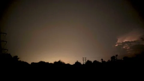 Electric storm in the UK Stock Footage 112936553