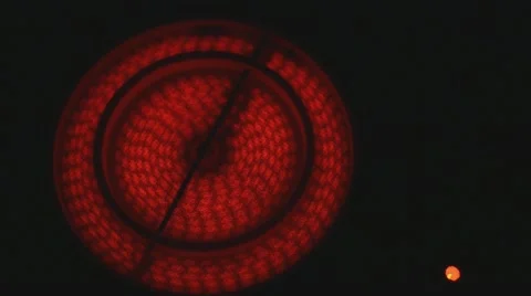 Electric stove heating up Video stock 22334927