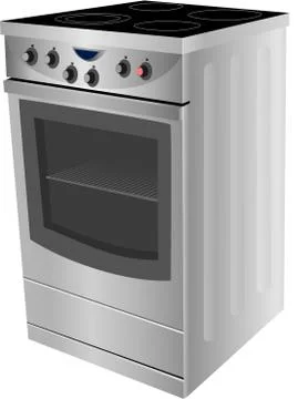 Electric stove Illustrazione stock