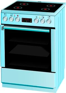 Electric stove Illustrazione stock
