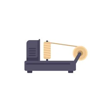 Electric string winding machine for fly tying and crafts making Stock Illustration