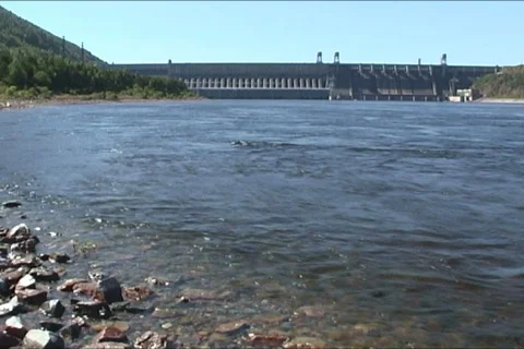 Electric substation. Stock Footage 628228