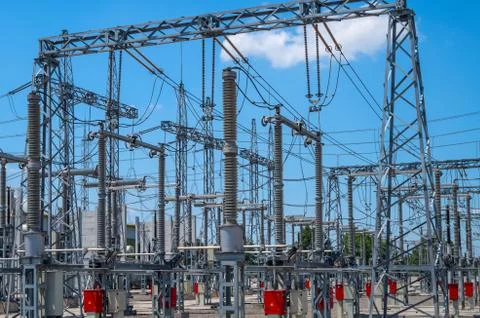 Electric substation Stock Photos