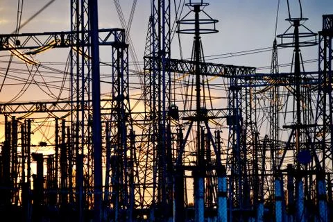 Electric substation Stock Photos