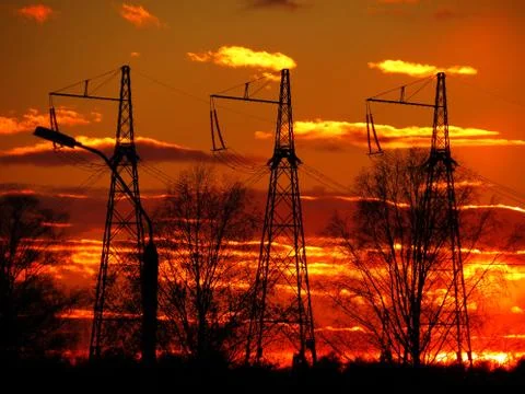 Electric substation Stock Photos