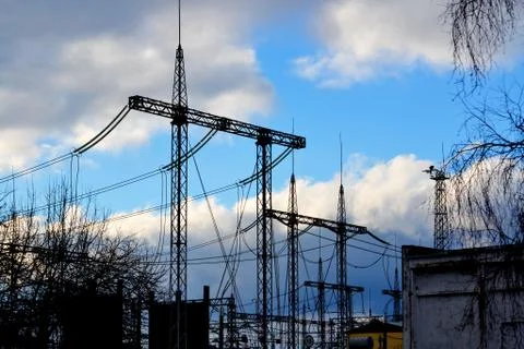 Electric substation Stock Photos
