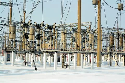 Electric substation Stock Photos