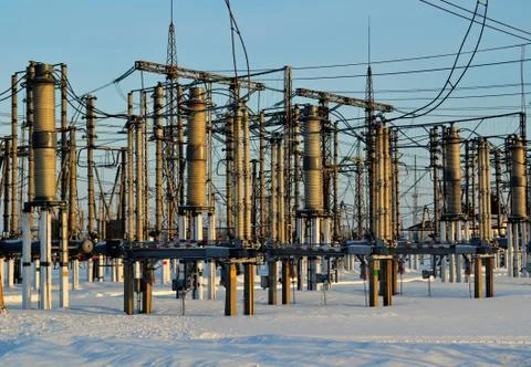 Electric substation Stock Photos