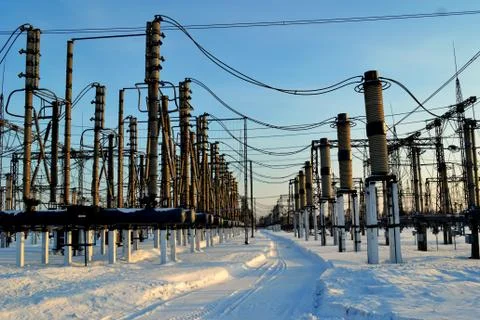 Electric substation Stock Photos