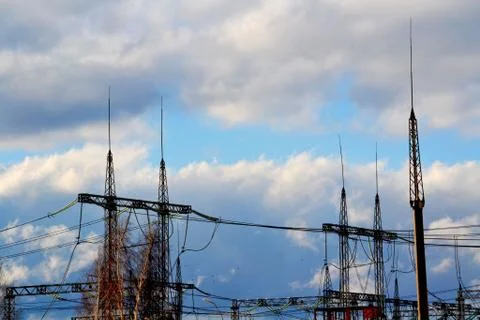 Electric substation Stock Photos