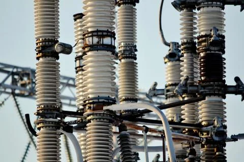 Electric substation Stock Photos