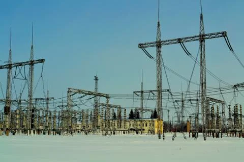 Electric substation Stock Photos