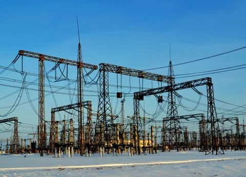 Electric substation Stock Photos