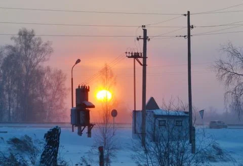 Electric substation Stock Photos