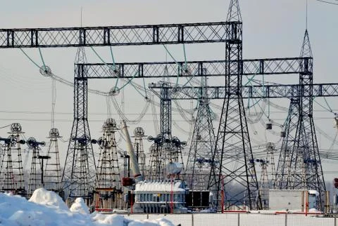 Electric substation Stock Photos