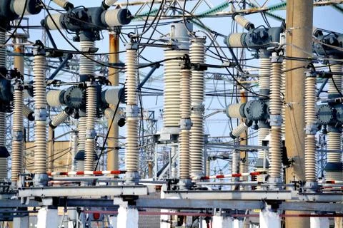 Electric substation Stock Photos