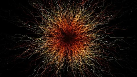 Electric sun background video Stock Footage 79805560