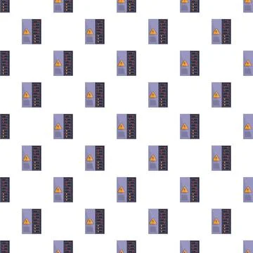 Electric switch box pattern creating seamless background Stock Illustration