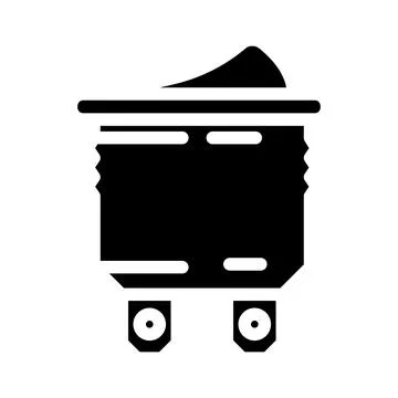 Electric switch electrical engineer glyph icon vector illustration Illustrazione stock