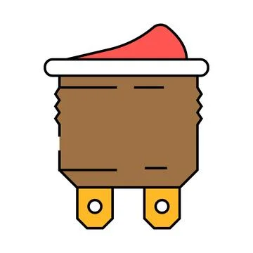 Electric switch electrical engineer icon color illustration Illustrazione stock