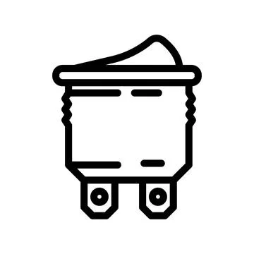 Electric switch electrical engineer line icon vector illustration Illustrazione stock