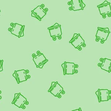 Electric switch electrical engineer line vector seamless pattern Stock Illustration