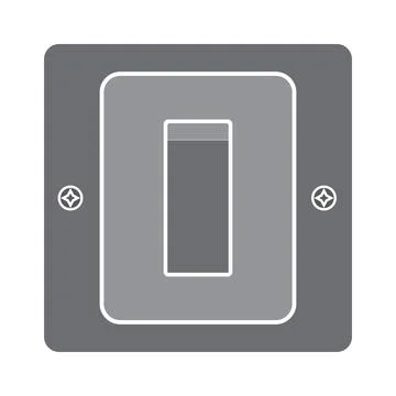 Electric switch icon design Stock Illustration