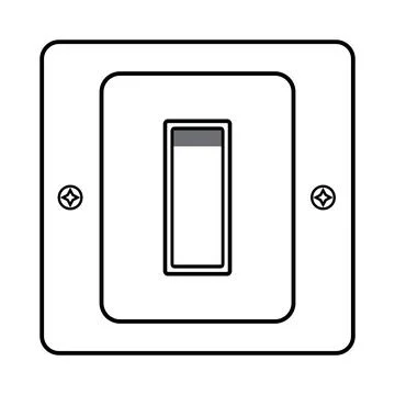 Electric switch icon design Stock Illustration