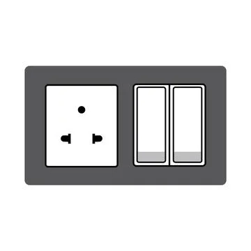 Electric switch icon design Stock Illustration