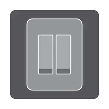 Electric switch icon design Stock Illustration