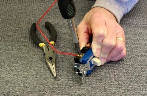 Electric switch 스톡 사진