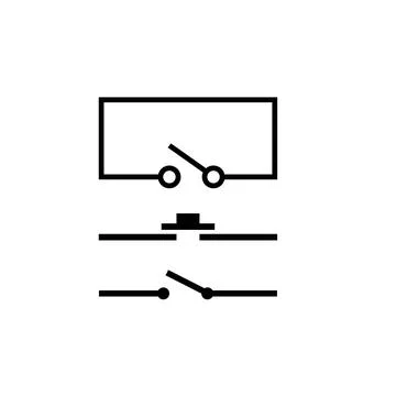 Electric switch vector icon element  sign design Illustrazione stock